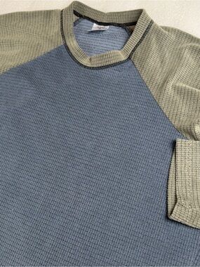 Melanzana Micro Grid Fleece Men’s Medium Crewneck Pullover Made in Leadville CO